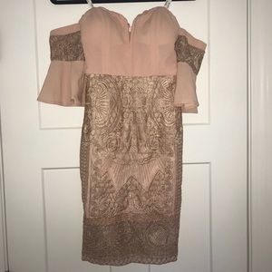 Soieblu Embroidered Off-the-Shoulder Dress